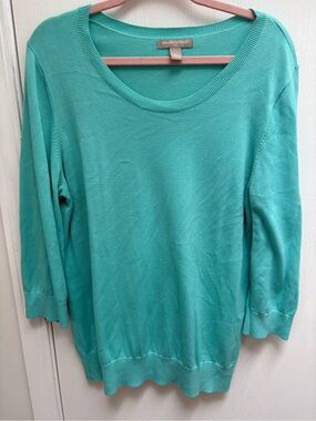 Banana Republic Teal Knit Top
